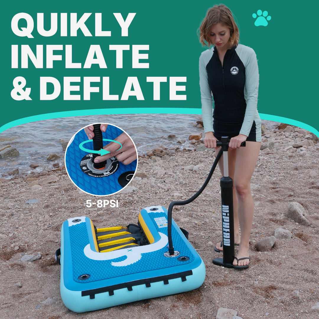 Niphean Inflatable Dog Boat Ramp