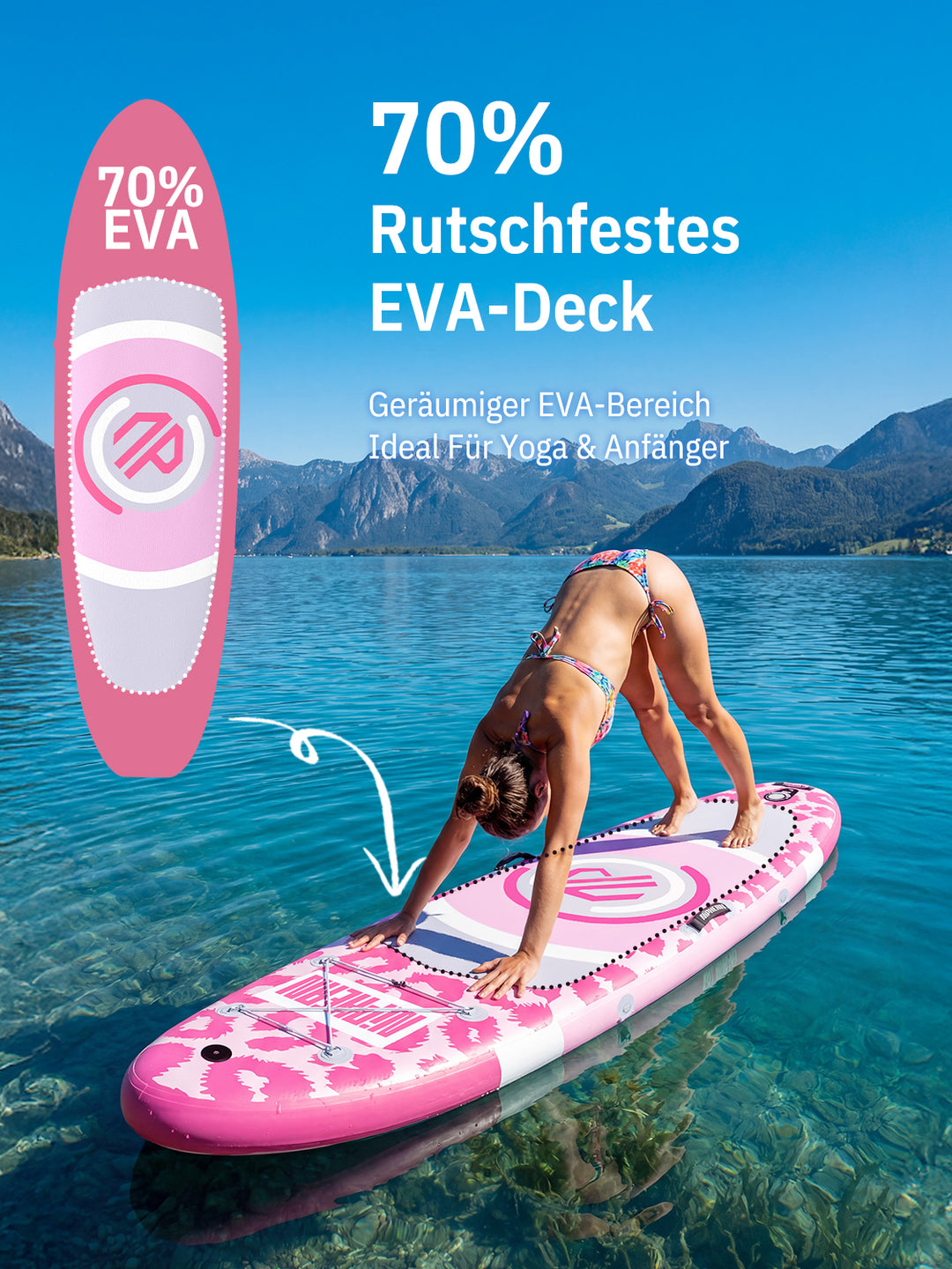 Niphean Dreamspace Serie 305cm Aufblasbares Stand Up Paddle Board Set