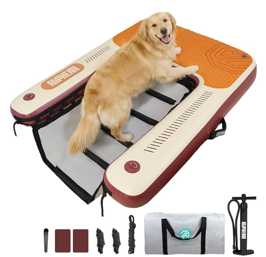 Niphean Aufblasbare Hundebootrampe